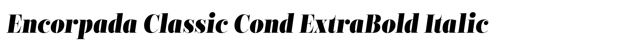 Encorpada Classic Cond ExtraBold Italic image